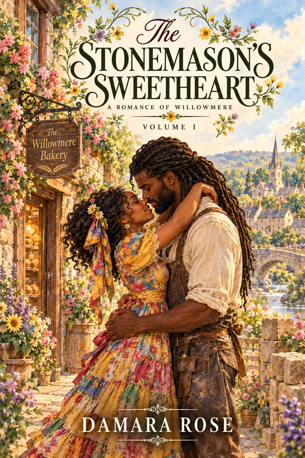 Illustration of Bea and Gideon together in Willowmere